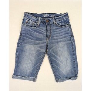 Denizen Levi's Modern Skinny Shorts Women's 6/28 Low Rise Denim Cuffed Bermuda